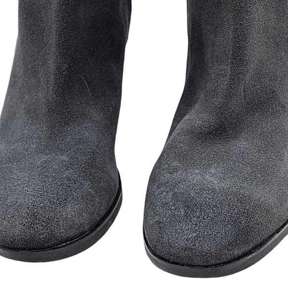 Kenneth Cole Women's Suede Leather Knee High Boots Gray- 7 - Picture 4 of 8